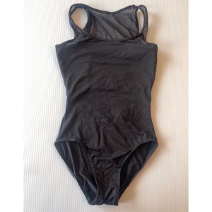 Bloch leotard - black with velvet design on back